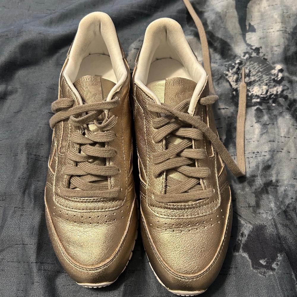 Cole Haan Gold Sneakers